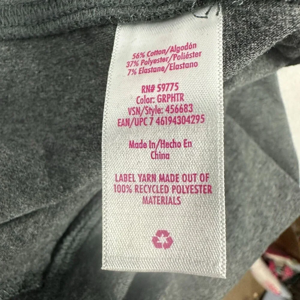 Justice Girls XL Gray Leggings With Colorful Print